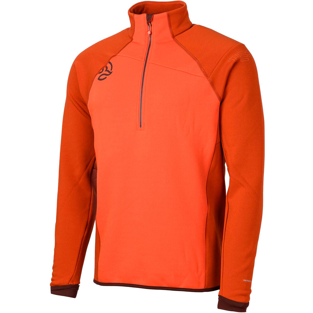 Ternua chaqueta softshell hombre KHAMAL 1/2 ZIP M vista frontal