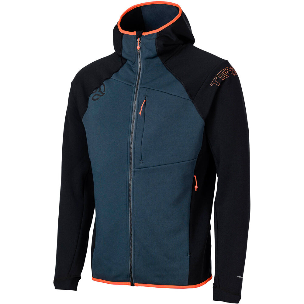 Ternua chaqueta softshell hombre KHAMAL HOOD JKT M vista frontal