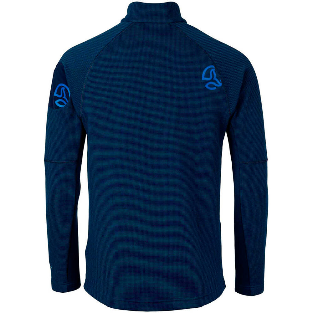Ternua chaqueta softshell hombre LEMIK 1/2  ZIP M vista trasera