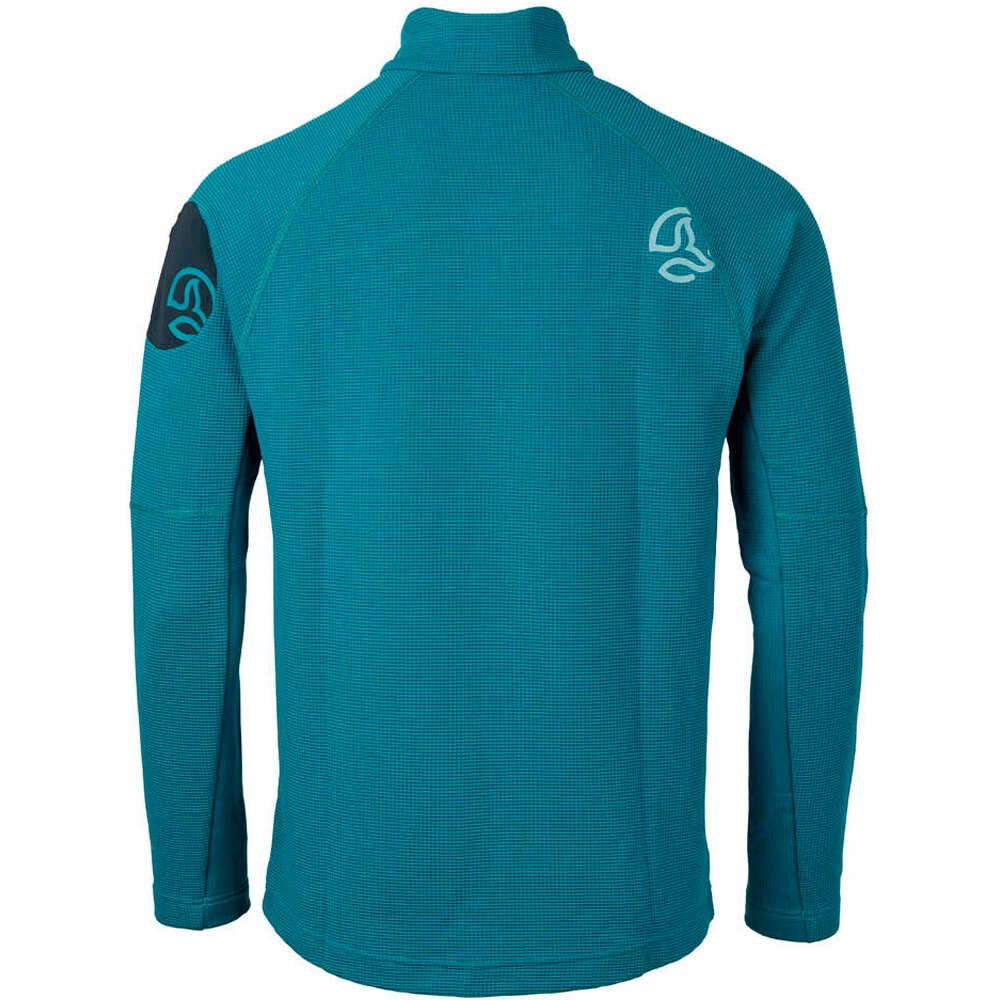 Ternua chaqueta softshell hombre LEMIK 1/2  ZIP M vista trasera