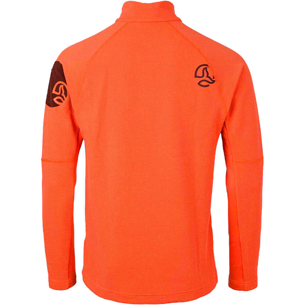 Ternua chaqueta softshell hombre LEMIK 1/2  ZIP M vista trasera