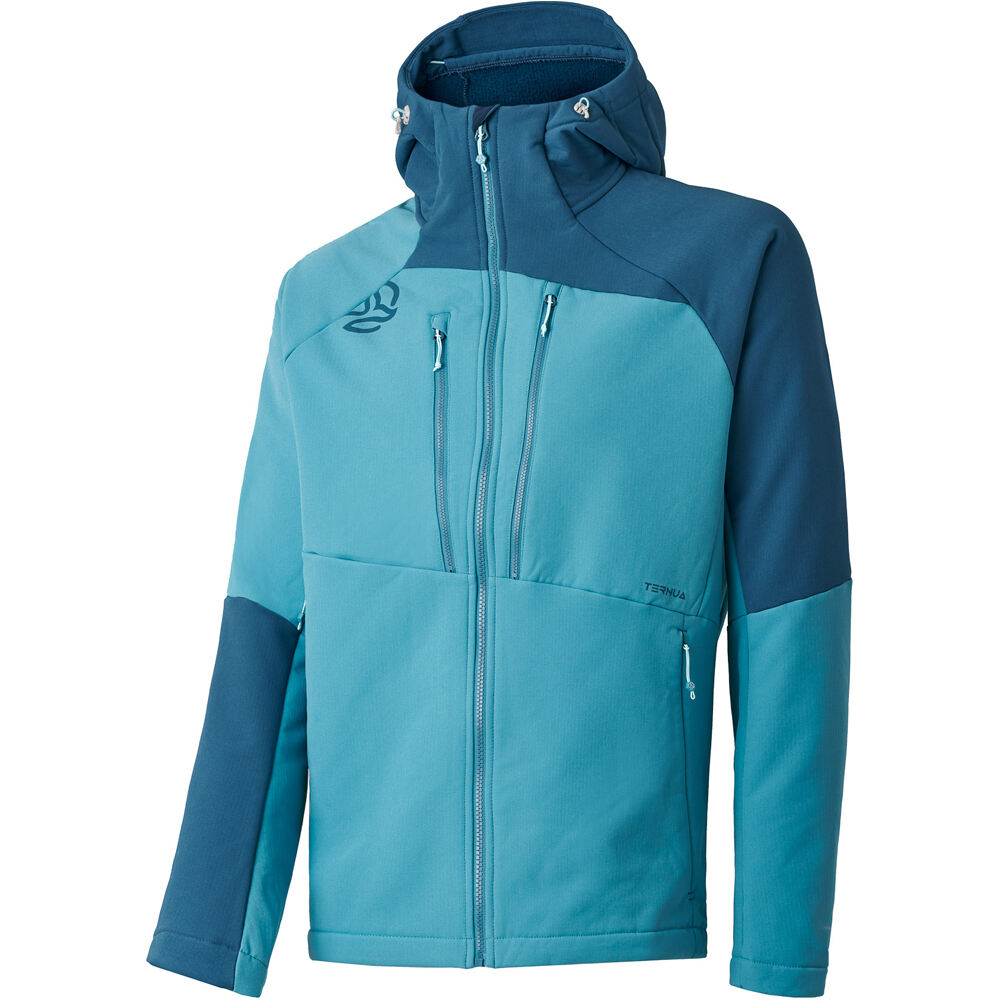 Ternua chaqueta softshell hombre LOKKTA HARD HOOD JKT M vista frontal