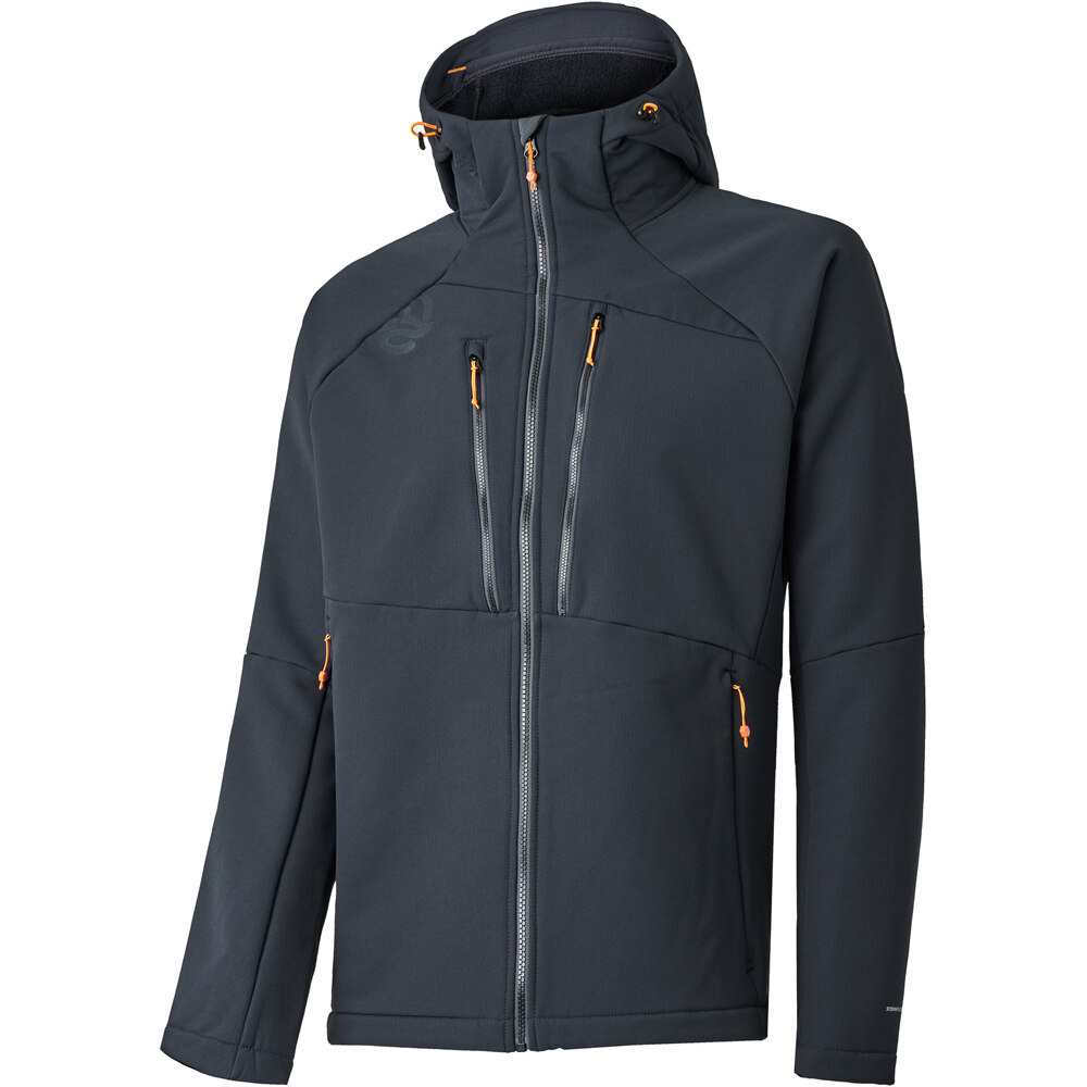 Ternua chaqueta softshell hombre LOKKTA HARD HOOD JKT M vista frontal