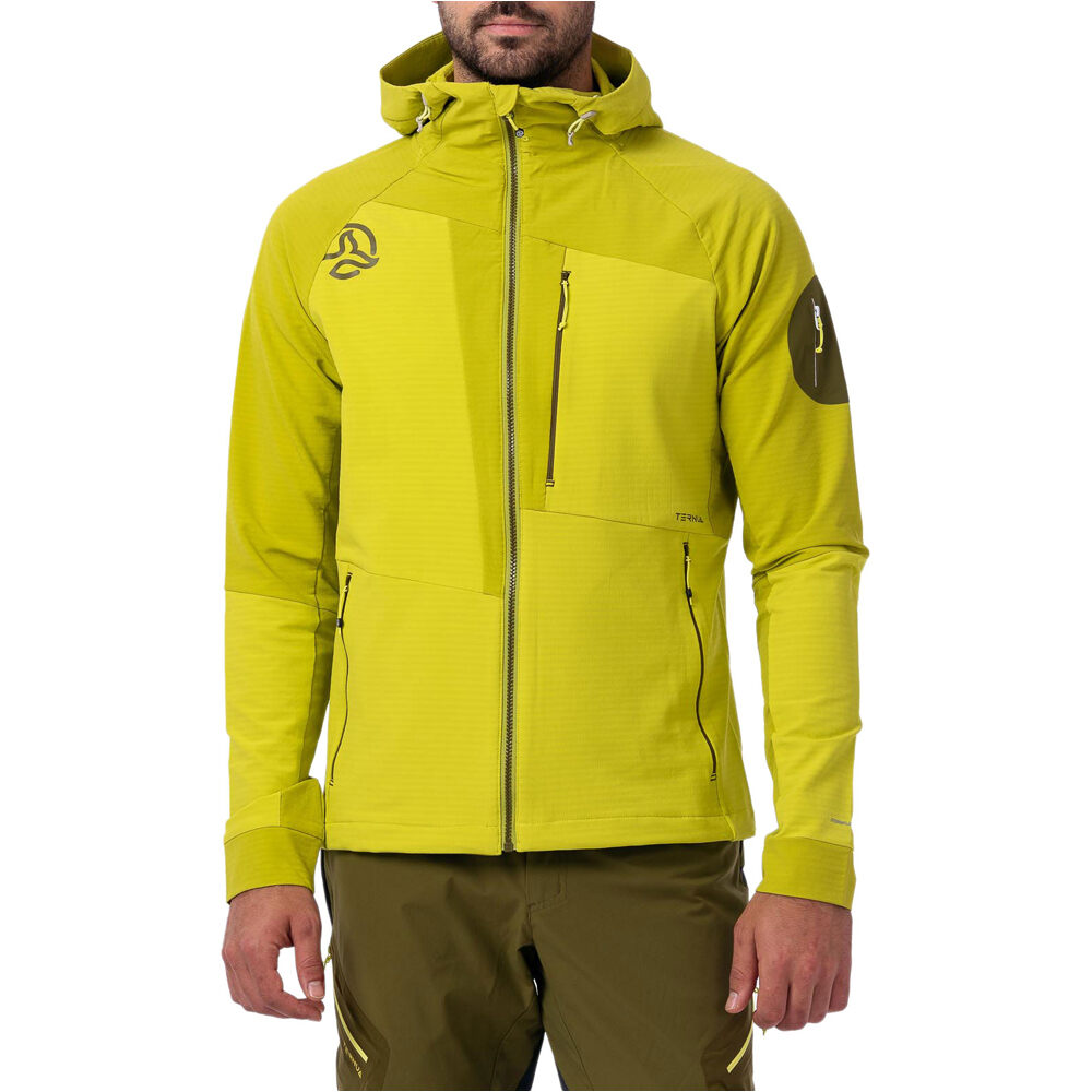 Ternua chaqueta softshell hombre TORSEN HARD HOOD JKT M vista frontal