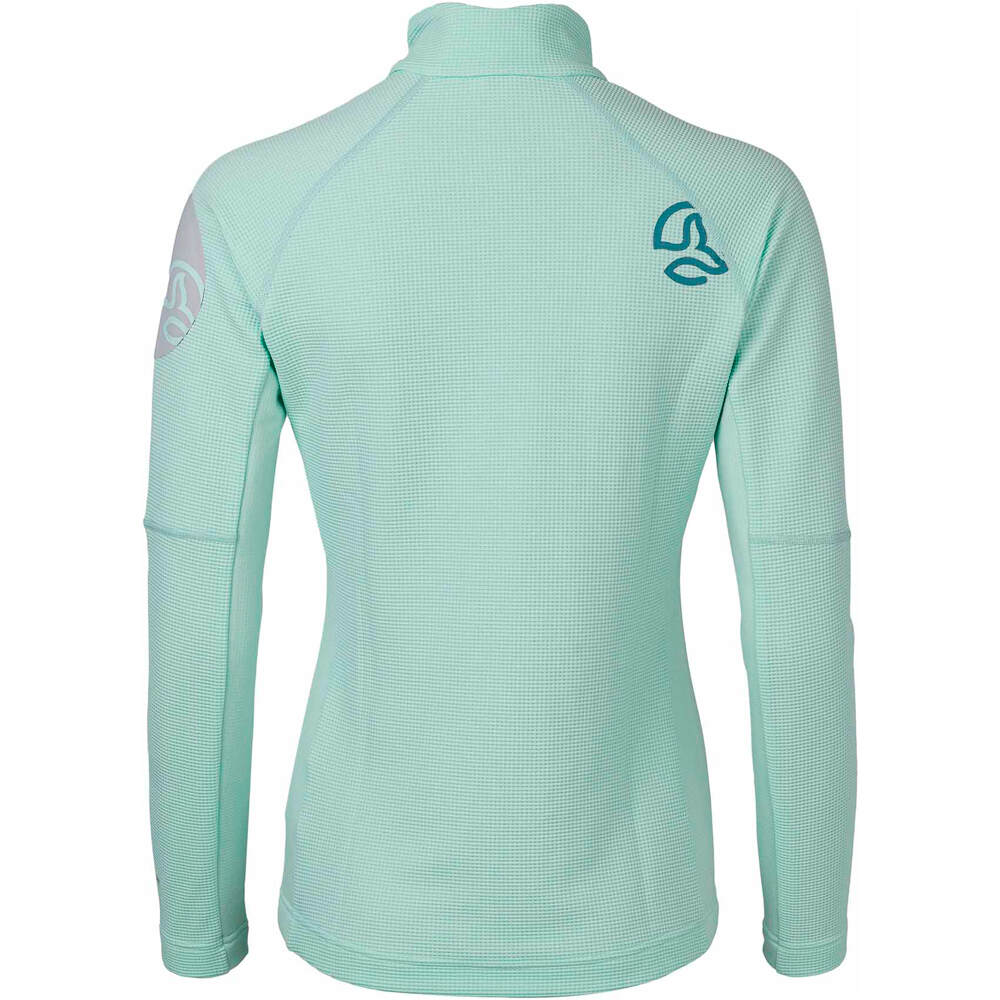 Ternua chaqueta softshell mujer LEMIKA 1/2 ZIP W vista trasera