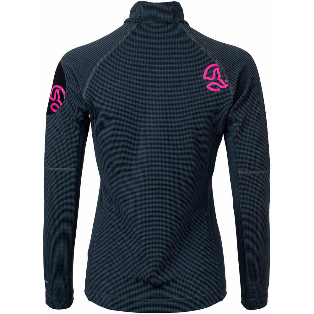 Ternua chaqueta softshell mujer LEMIKA 1/2 ZIP W vista trasera