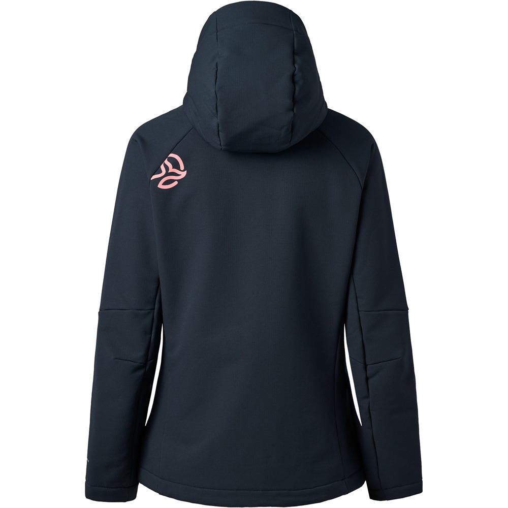 Ternua chaqueta softshell mujer LOKKTA HARD HOOD JKT W vista trasera