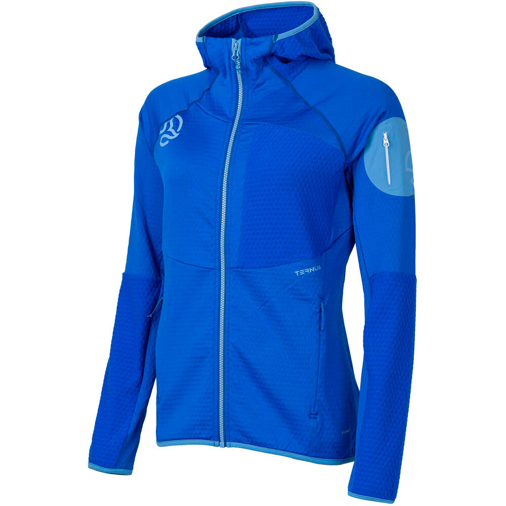 Ternua chaqueta softshell mujer RAGGER HOOD JKT W vista frontal