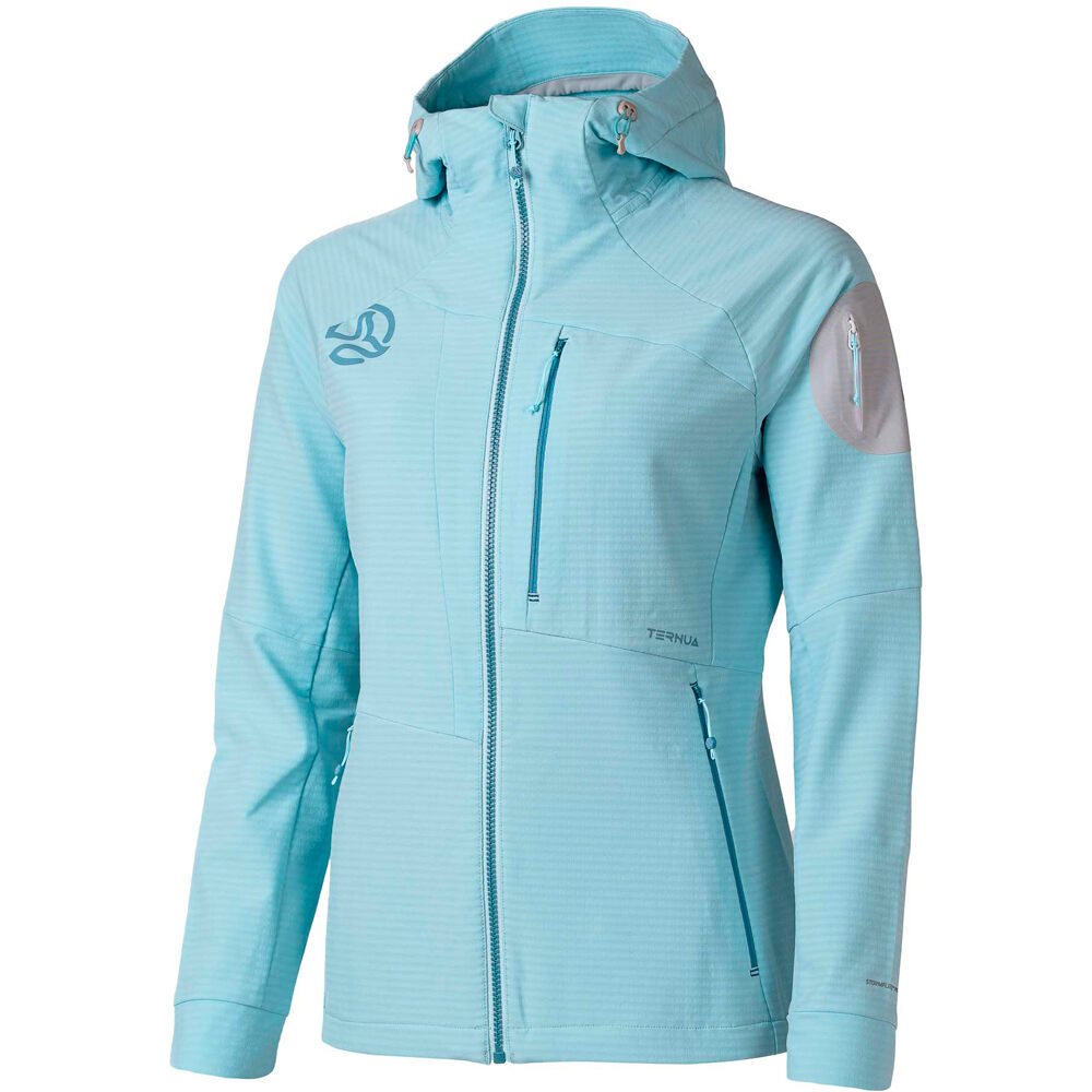 Ternua chaqueta softshell mujer TORSEN HARD HOOD JKT W vista frontal