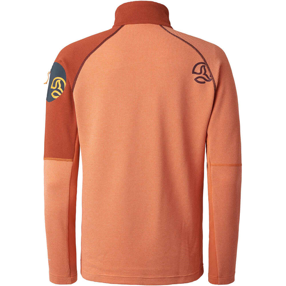 Ternua forro polar hombre LEMIK 1/2  ZIP M vista trasera