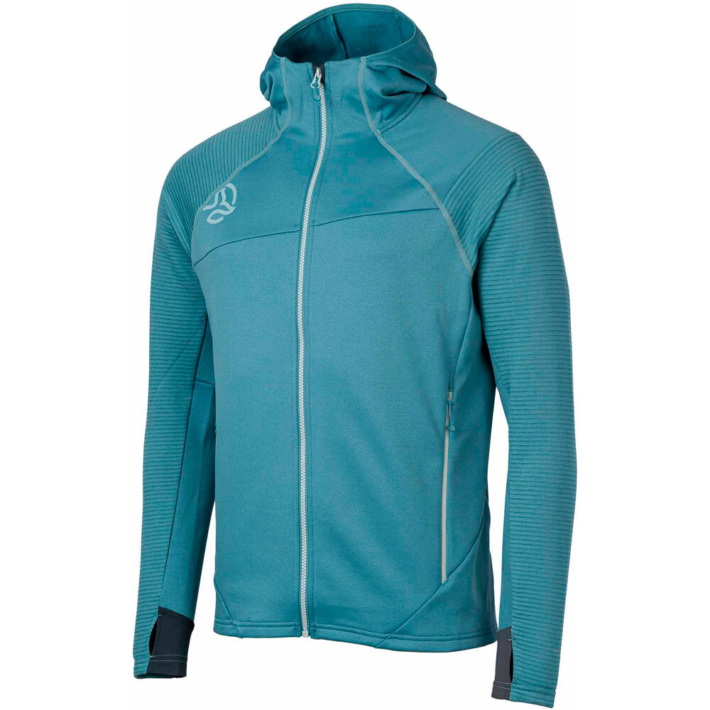 Ternua forro polar hombre LOKSEN HOOD JKT M vista frontal