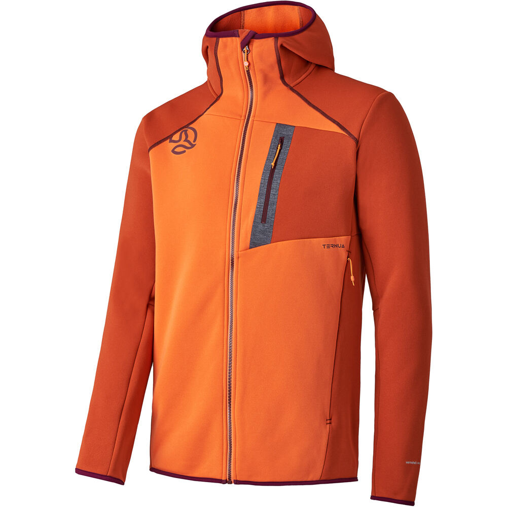 Ternua forro polar hombre PUNJAK PRO HOOD JKT M vista frontal