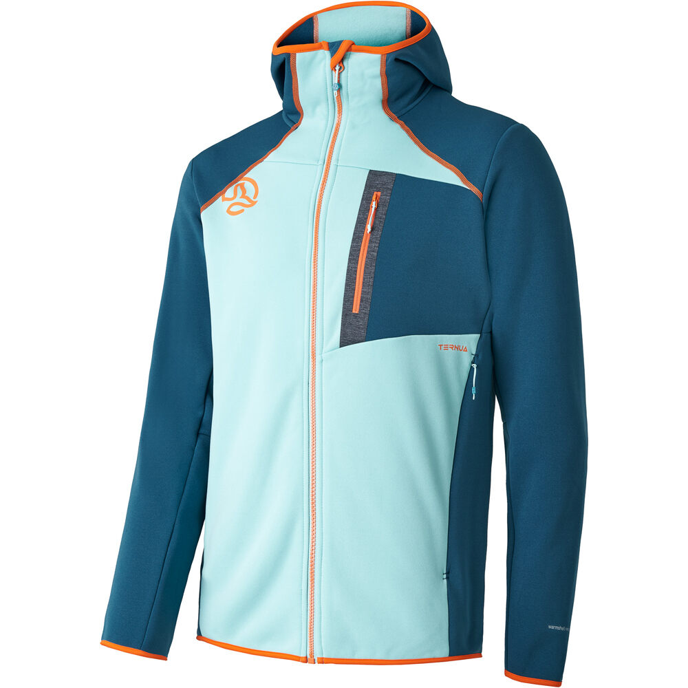 Ternua forro polar hombre PUNJAK PRO HOOD JKT M vista frontal