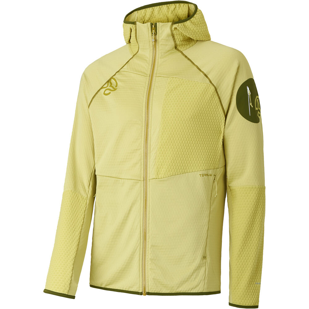 Ternua forro polar hombre RAGGER HOOD JKT M vista frontal