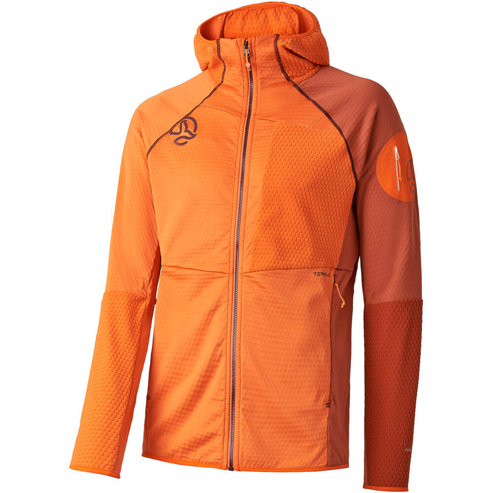 Ternua forro polar hombre RAGGER HOOD JKT M vista frontal