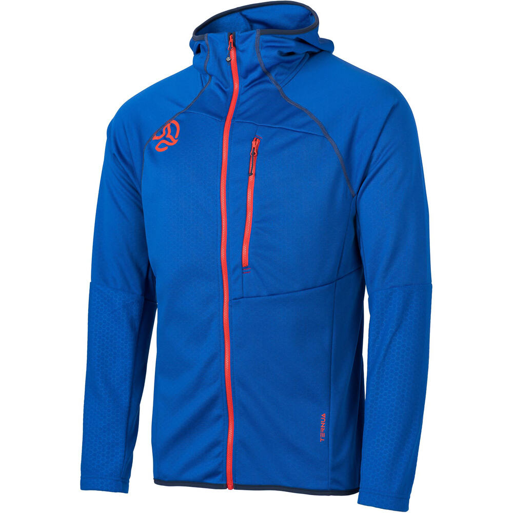 Ternua forro polar hombre RAKKER 2.0 HOOD JKT M vista frontal