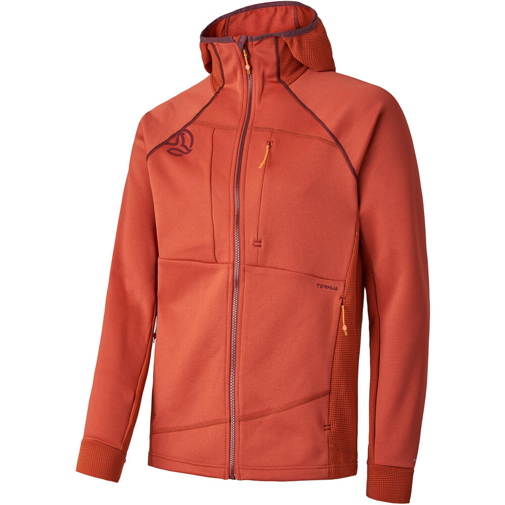 Ternua forro polar hombre SAKKET 2.0 HOOD JKT M vista frontal