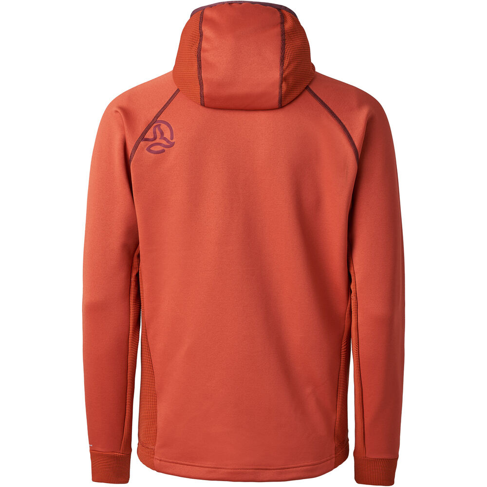 Ternua forro polar hombre SAKKET 2.0 HOOD JKT M vista trasera