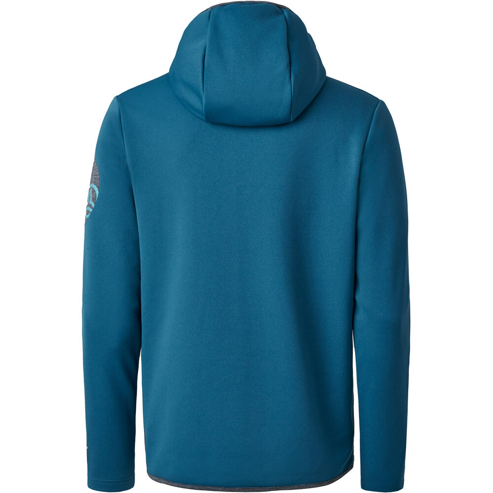 Ternua forro polar hombre SPOT HOOD 1/2 ZIP M vista trasera
