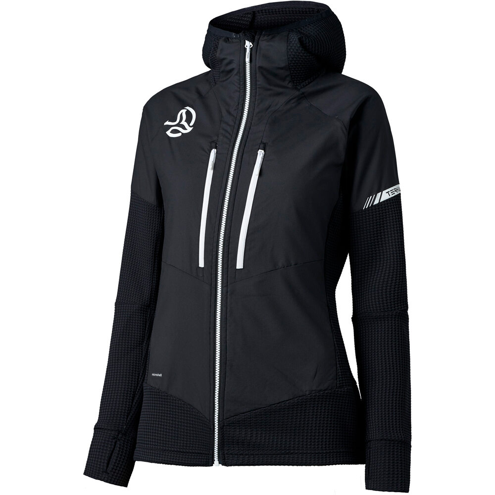 Ternua forro polar mujer AGILE HYBRID JACKET W vista frontal