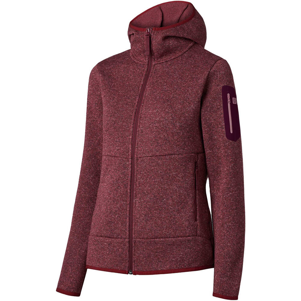 Ternua forro polar mujer INNU LOW IMPACT HOODY W vista frontal