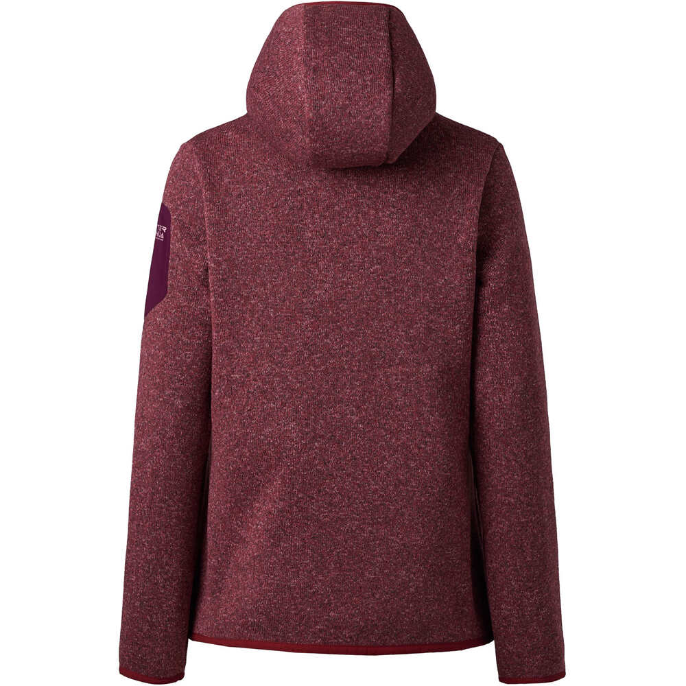 Ternua forro polar mujer INNU LOW IMPACT HOODY W vista trasera