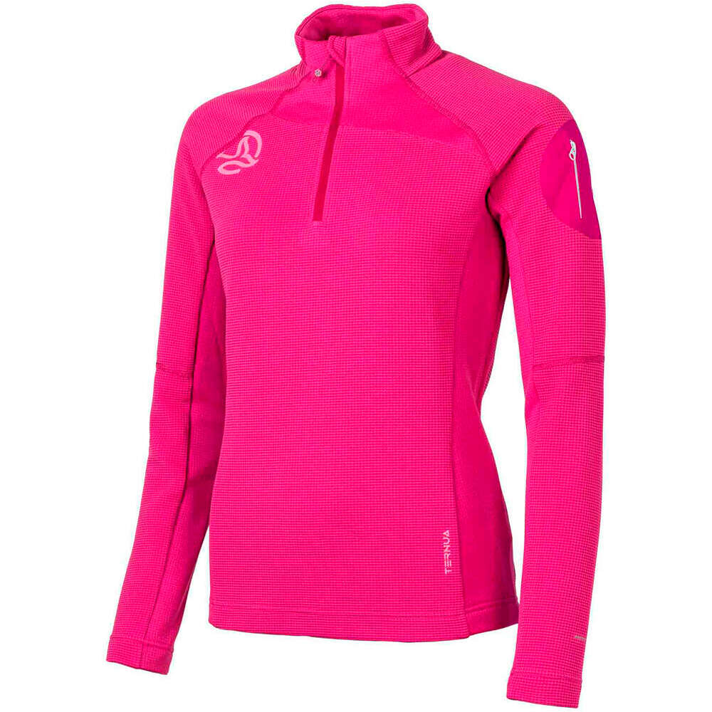 Ternua forro polar mujer LEMIKA 1/2 ZIP W vista frontal