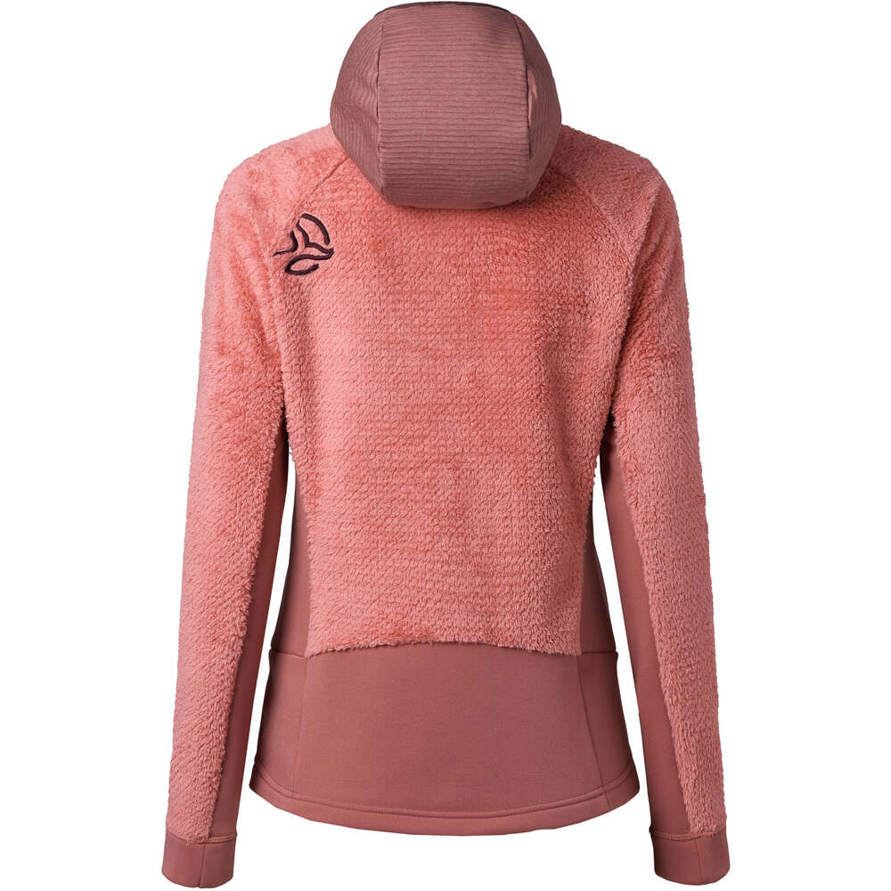 Ternua forro polar mujer LOFTER PRO HOOD JKT W vista trasera