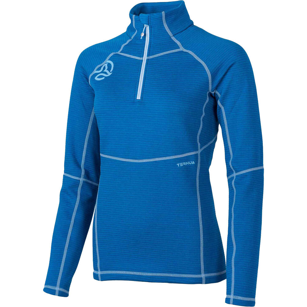 Ternua forro polar mujer MOMHILL 1/2 ZIP W vista frontal