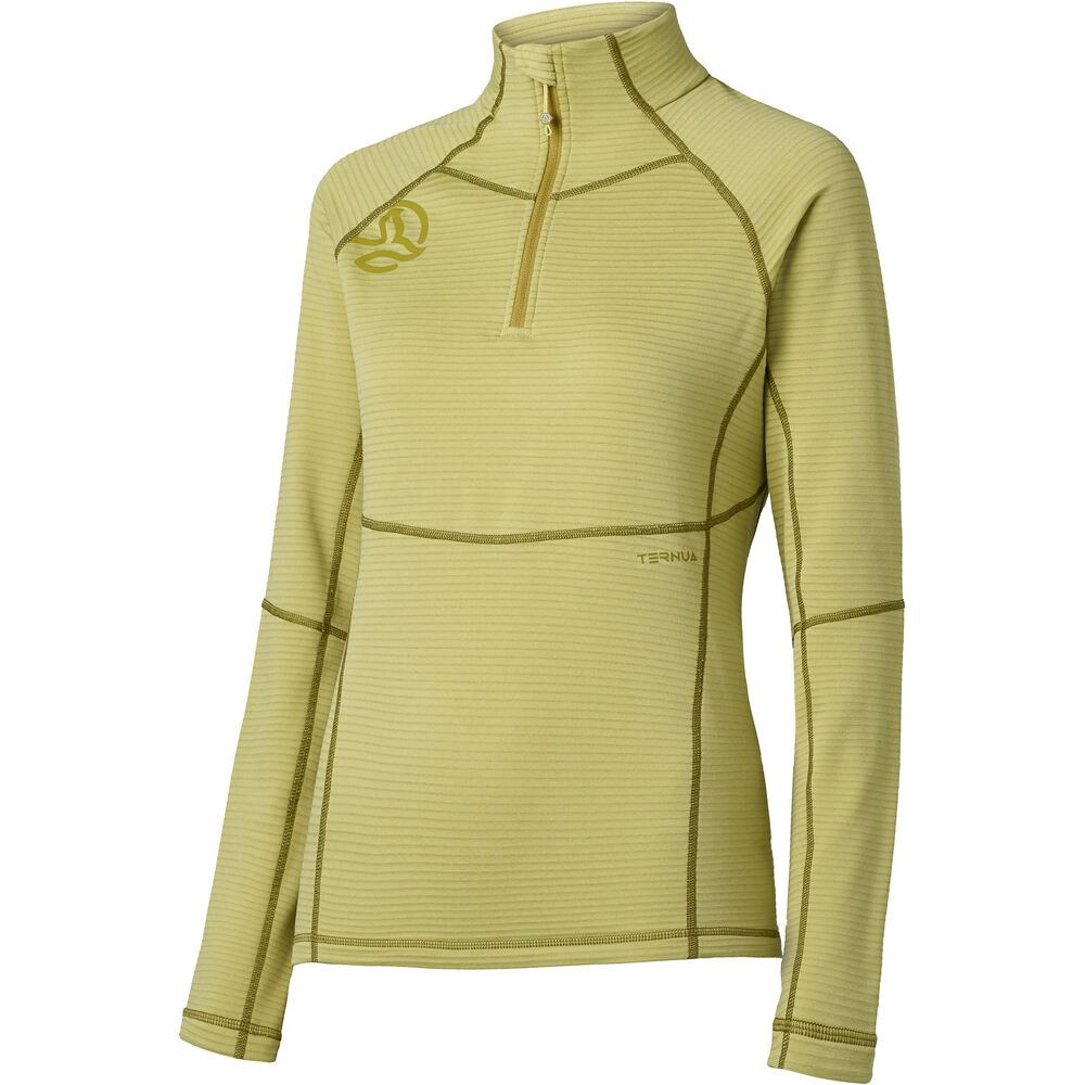 Ternua forro polar mujer MOMHILL 1/2 ZIP W vista frontal