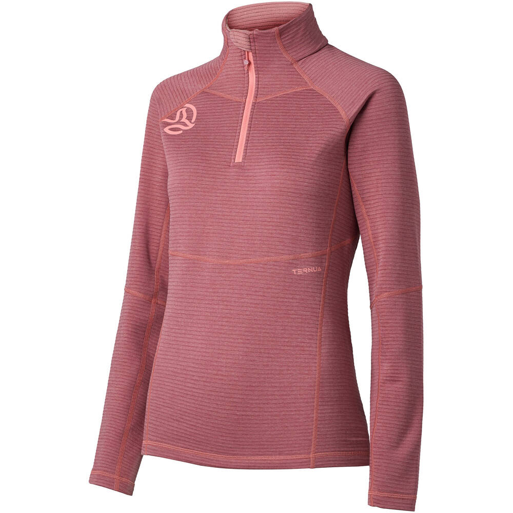 Ternua forro polar mujer MOMHILL 1/2 ZIP W vista frontal