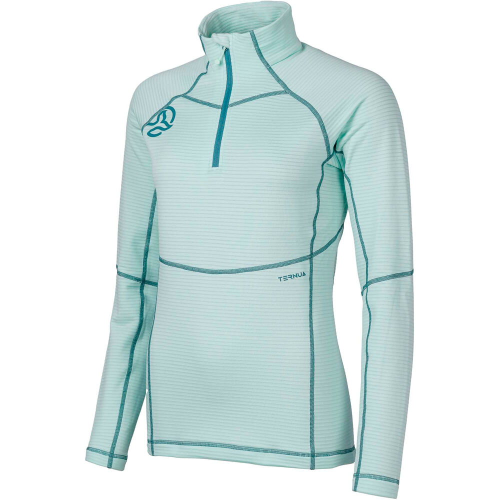 Ternua forro polar mujer MOMHILL 1/2 ZIP W vista frontal