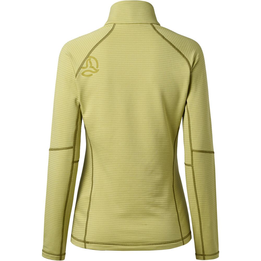 Ternua forro polar mujer MOMHILL 1/2 ZIP W vista trasera
