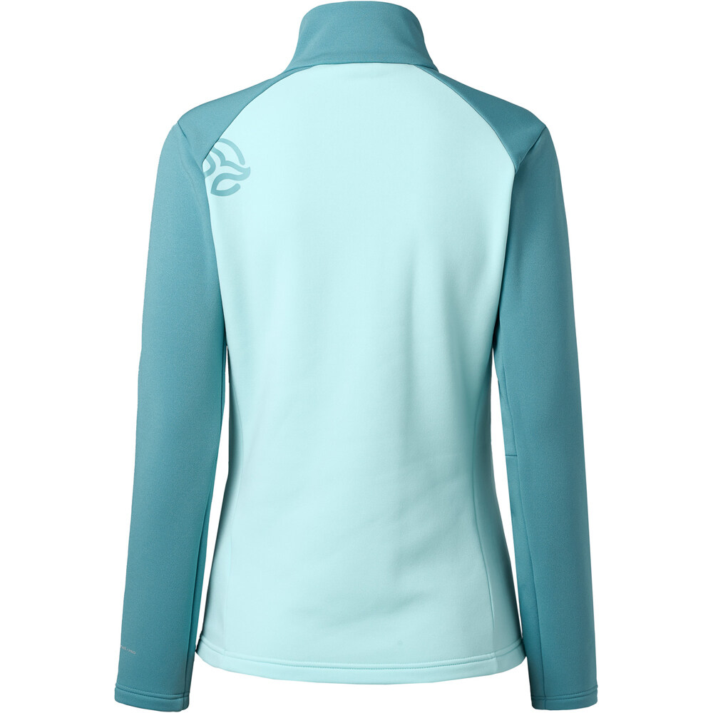 Ternua forro polar mujer PUNJAK 1/2 ZIP W vista trasera