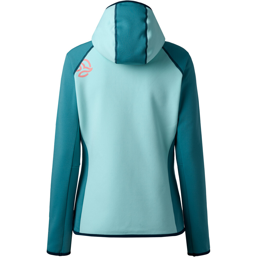 Ternua forro polar mujer PUNJAK PRO HOOD JKT W vista trasera