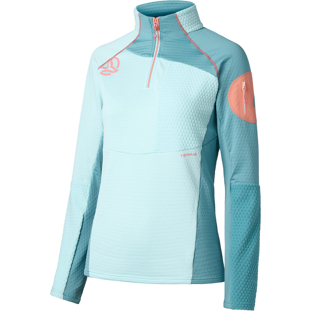 Ternua forro polar mujer RAGGER 1/2 ZIP W vista frontal