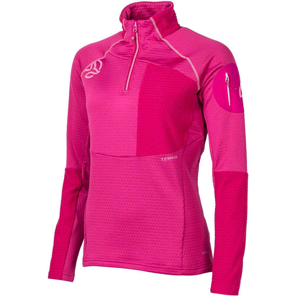 Ternua forro polar mujer RAGGER 1/2 ZIP W vista frontal