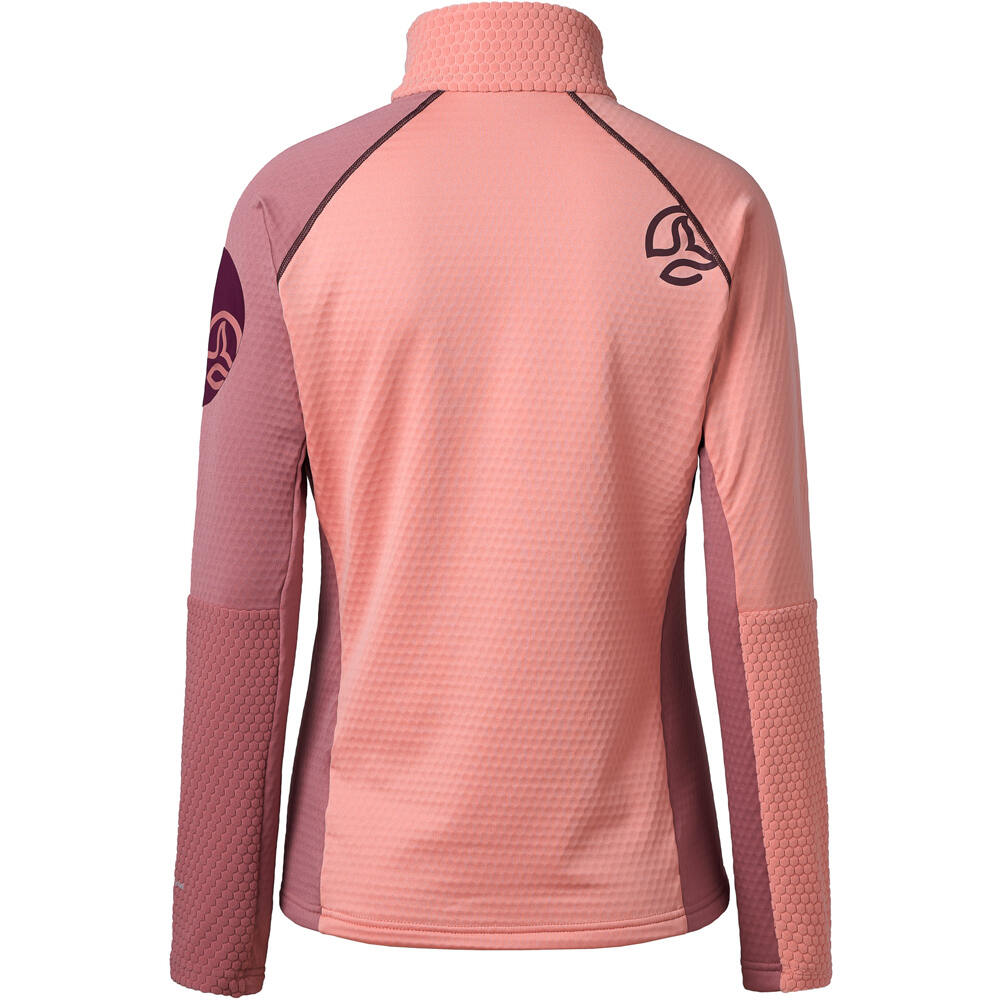 Ternua forro polar mujer RAGGER 1/2 ZIP W vista trasera