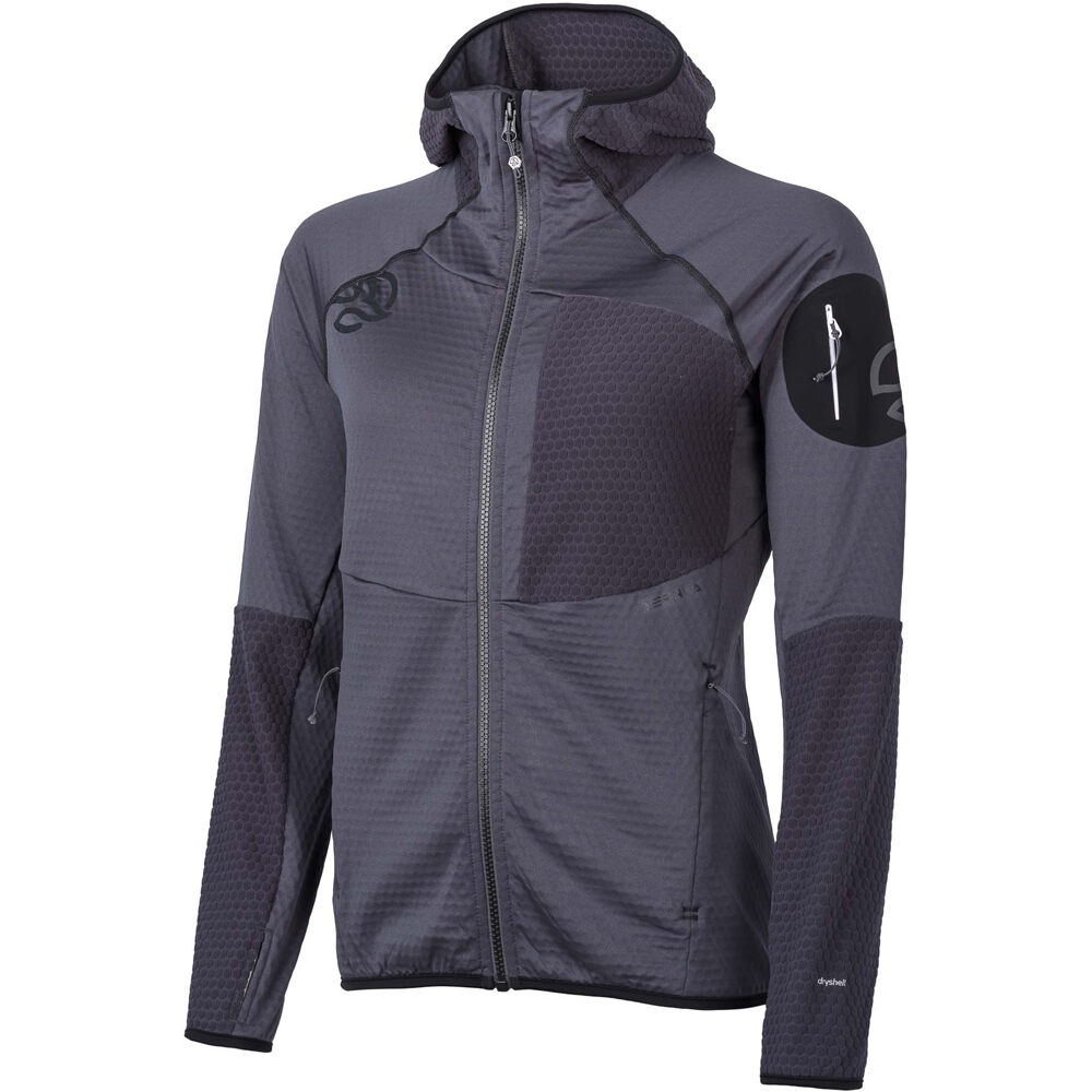 Ternua forro polar mujer RAGGER HOOD JKT W vista frontal