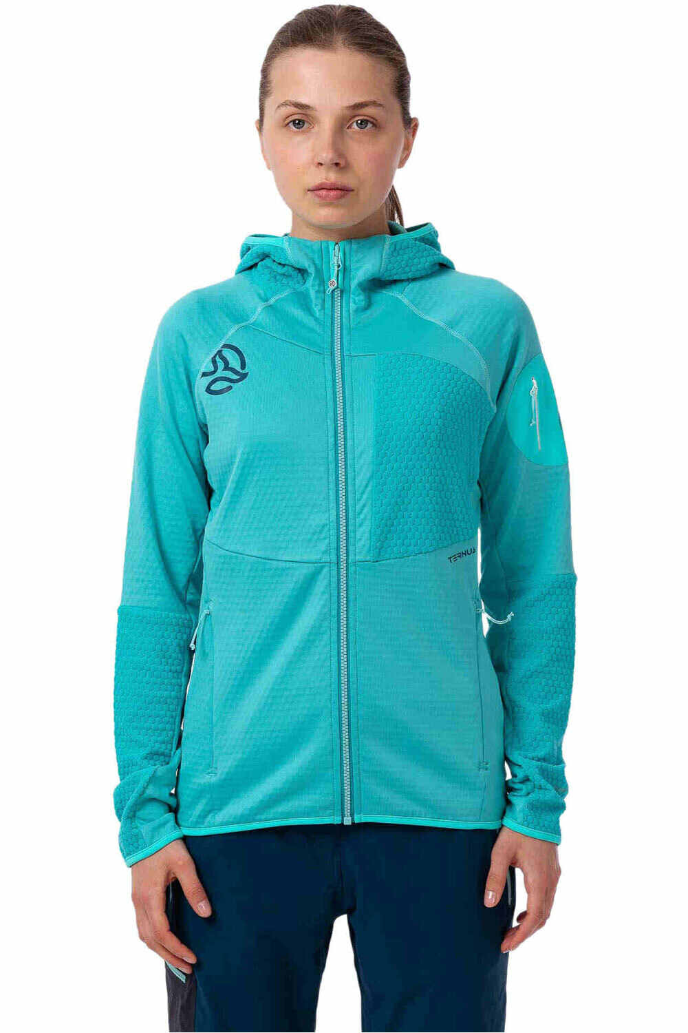 Ternua forro polar mujer RAGGER  HOOD JKT W vista trasera