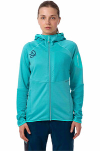 Ternua forro polar mujer RAGGER  HOOD JKT W vista trasera