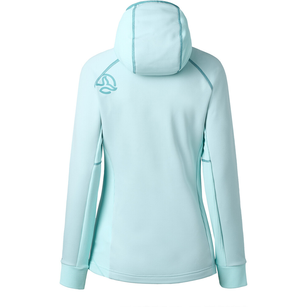 Ternua forro polar mujer SAKKETA 2.0 HOOD JKT W vista trasera