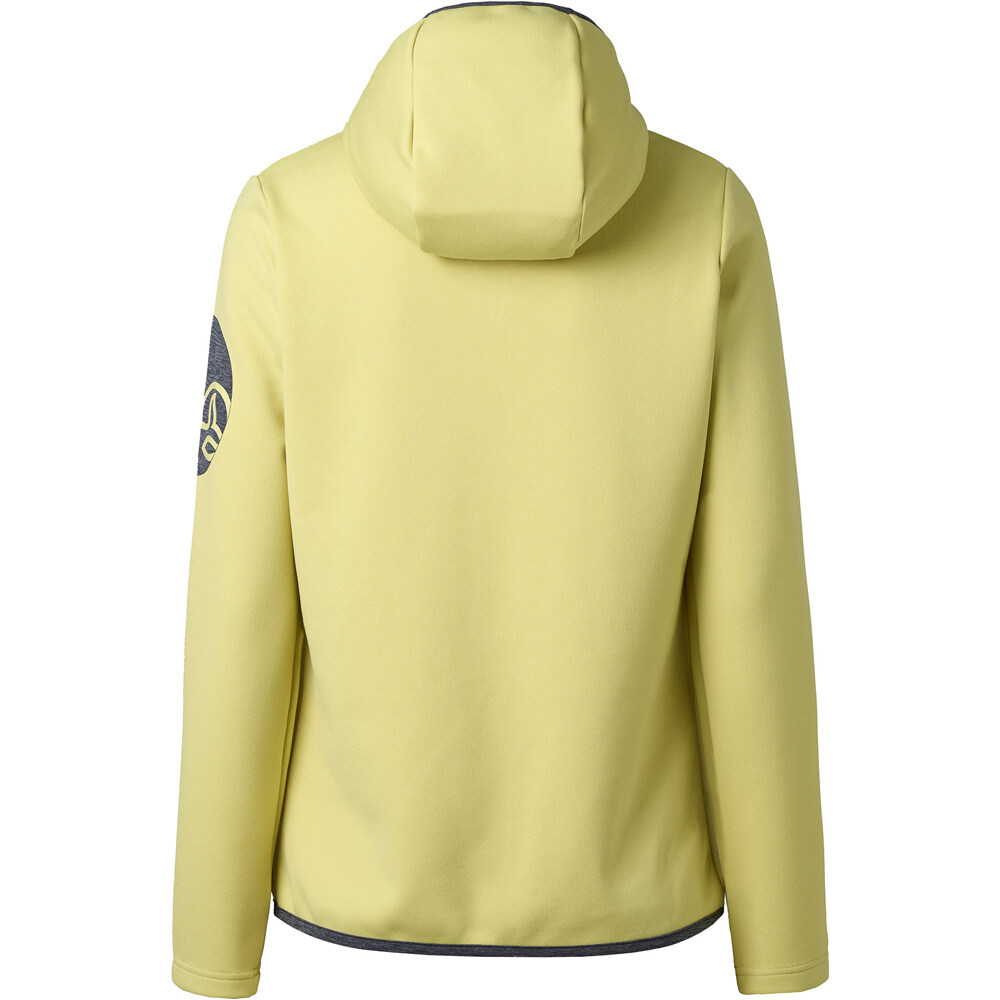 Ternua forro polar mujer SPOT HOOD 1/2 ZIP W vista trasera