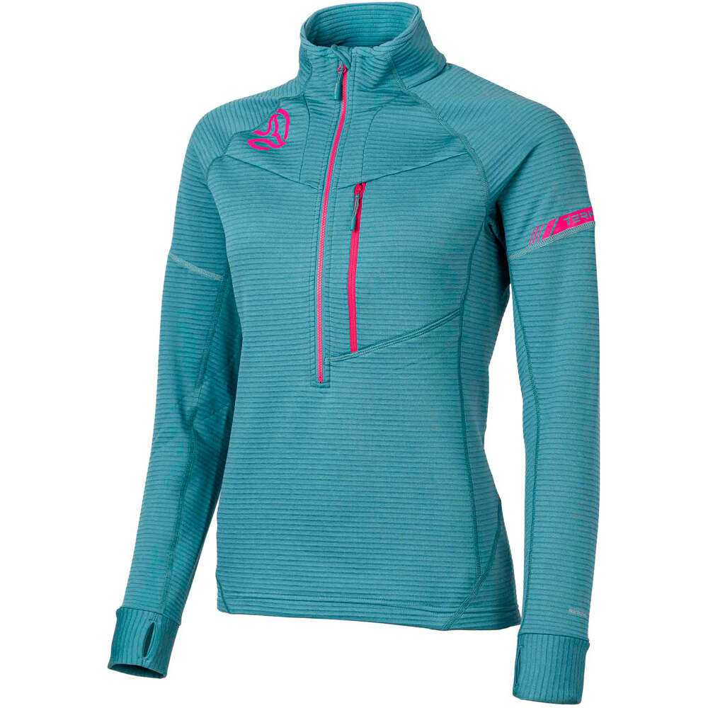 Ternua forro polar mujer SWIFT 1/2 ZIP W vista frontal