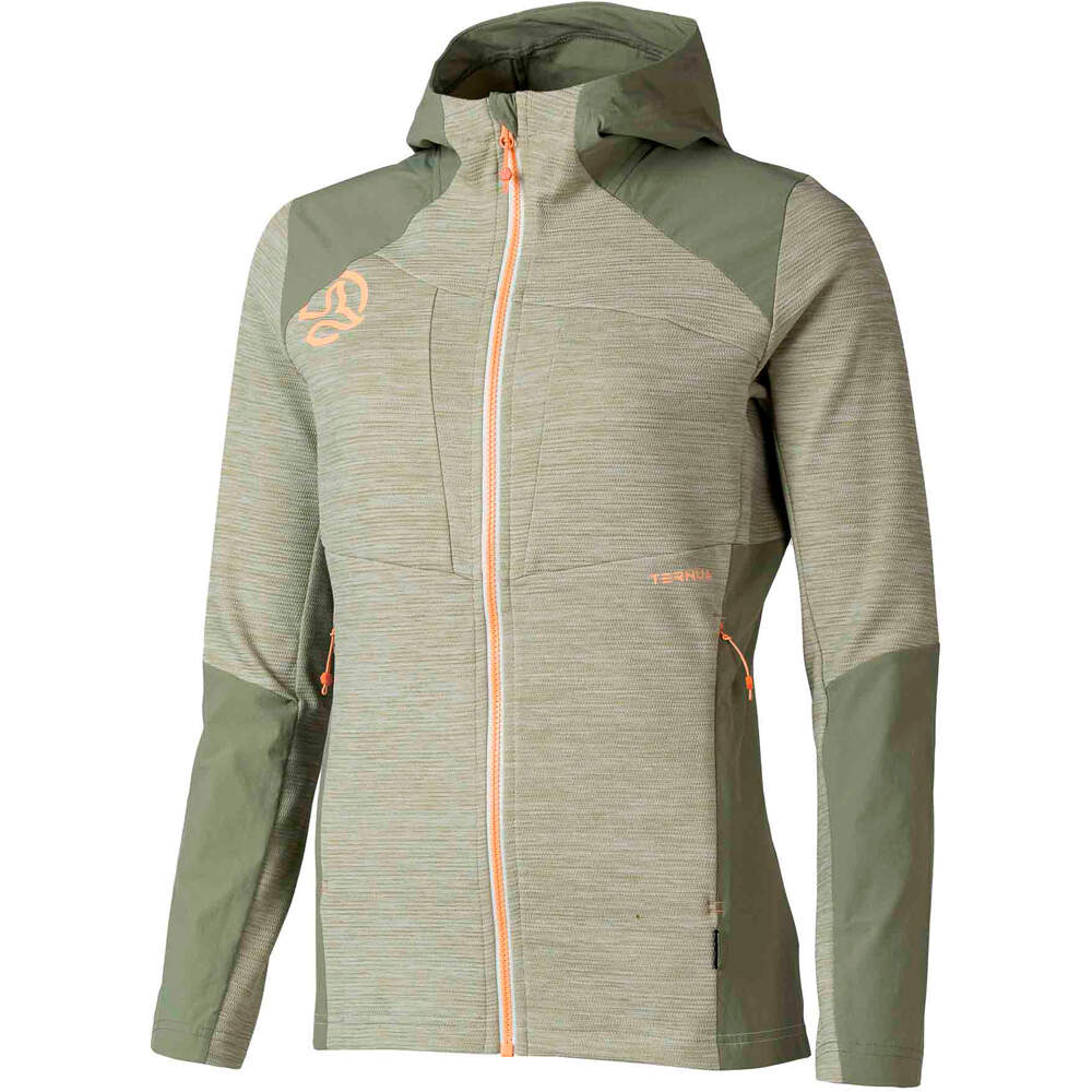 Ternua forro polar mujer TILEKA HOOD JKT W vista frontal