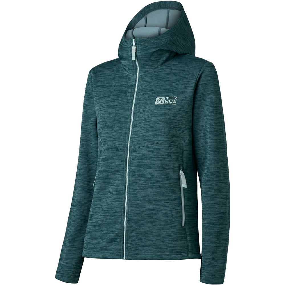 Ternua forro polar mujer TOSLOW HOODY JKT W vista frontal