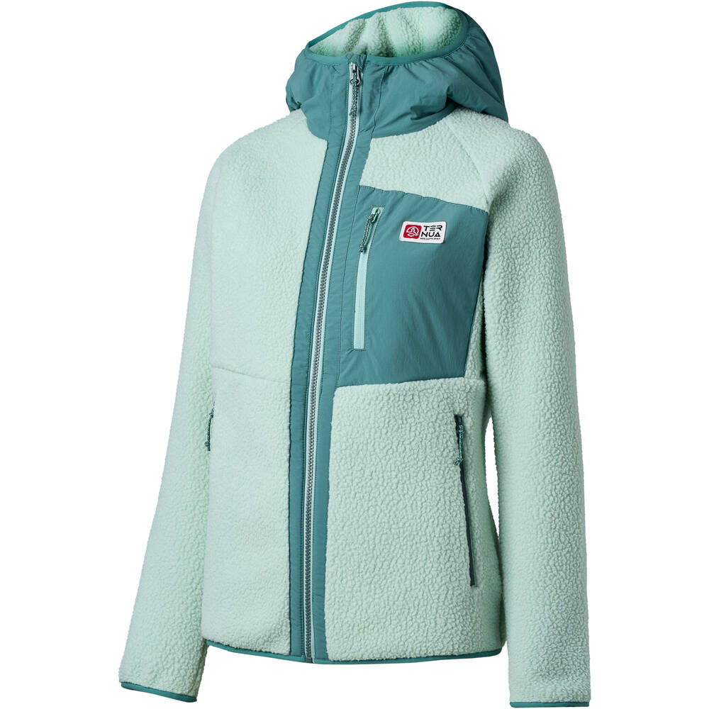 Ternua forro polar mujer TRITON HOODY JKT W vista frontal