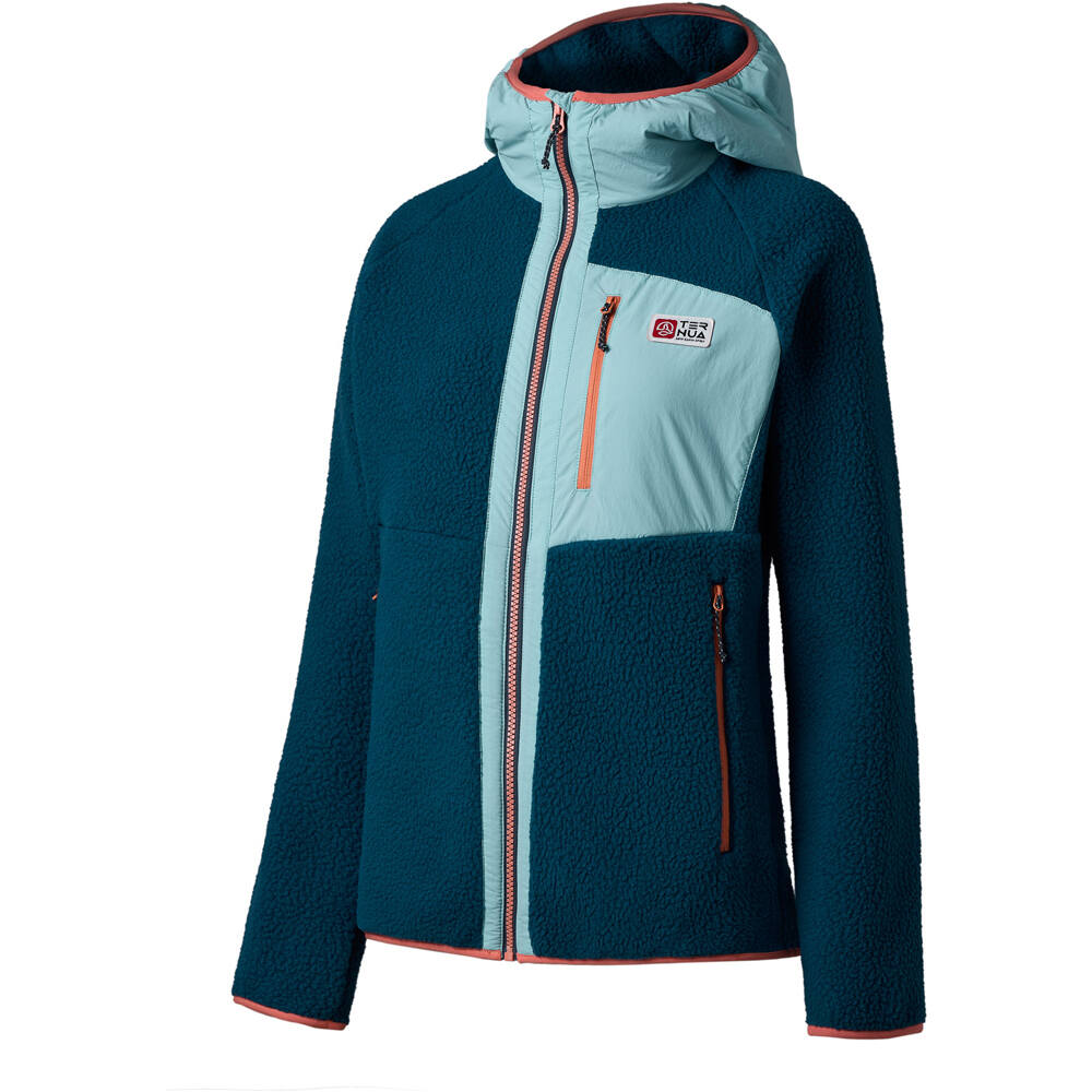 Ternua forro polar mujer TRITON HOODY JKT W vista frontal