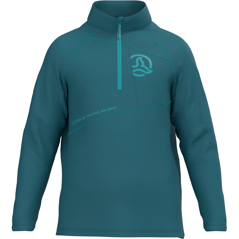 Ternua forro polar niño BARROW 1/2 ZIP K vista frontal