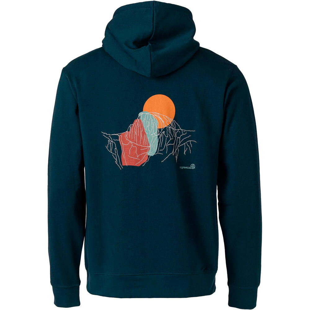 Ternua Sudaderas Montaña Hombre NANOOK REGENERATIVE HOODY M vista trasera